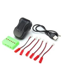 6 IN 1 Balance Charger with JST Wires for 3.7V JST Male Plug Battery