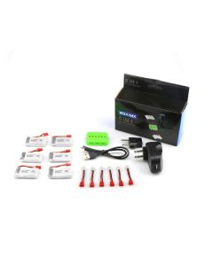 Syma X5HC X5HW RC Quadcopter Spare Parts 6Pcs 3.7V  500MAH 25C Battery And Charger Set X6A-A12