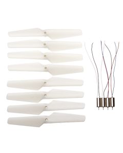 Syma X5SC X5SW RC Quadcopter Spare Parts 8PCS Fluorescent Propellers 2CW+2CCW Motor