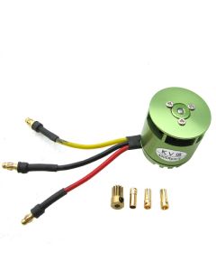 KV4000 Outrunner Brushless Motor For Trex 450 RC Helicopter Green