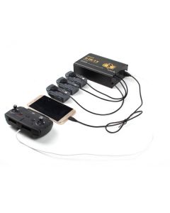 5 in 1 Multi Intelligent Parallel Charger Battery & Transmitter Dual USB Charger For DJI Spark